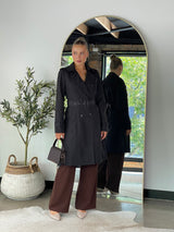 Atlas Trench Coat - Black