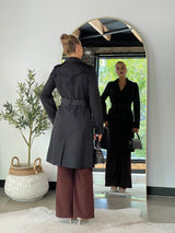 Atlas Trench Coat - Black