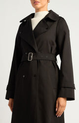 Landon Trench Coat - Black