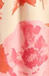 Lona Midi Dress - Pink Floral