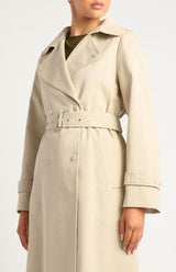 Landon Trench Coat - Bone