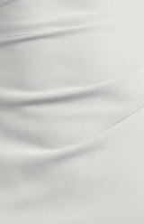 Rosie Satin Midi Dress - Silver