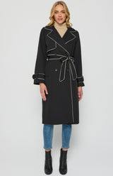 Leah Trench Coat -Black