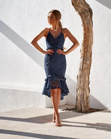 Abby Midi Dress - Navy - First Design