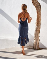 Abby Midi Dress - Navy - First Design
