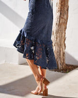 Abby Midi Dress - Navy - First Design