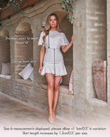 Alyssa Mini Dress In White - First Design