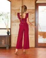 Anastasia Jumpsuit- Red - First Design