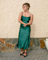 Annie Midi Dress - Forest Green - First Design