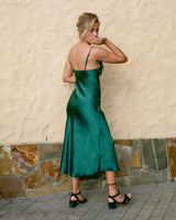 Annie Midi Dress - Forest Green - First Design