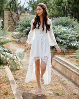 Boho High low Dress - White - First Design