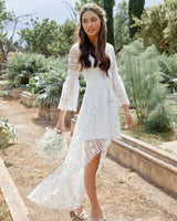 Boho High low Dress - White - First Design