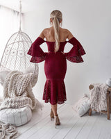 Brianna Dress in Burgundy - First Design