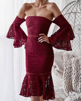 Brianna Dress in Burgundy - First Design
