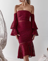 Brianna Dress in Burgundy - First Design