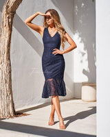 Bridget Lace Dress - Navy - First Design