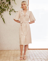Calista Dress - Beige - First Design