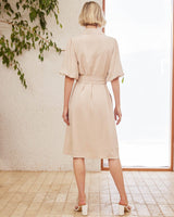 Calista Dress - Beige - First Design