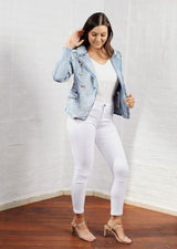 Cathia Demin Jacket - Blue - First Design