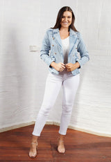 Cathia Demin Jacket - Blue - First Design