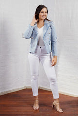 Cathia Demin Jacket - Blue - First Design
