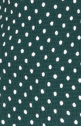 Cloe Midi Dress - Emerald Dot - First Design
