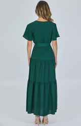 Elena Maxi Dress - Green - First Design