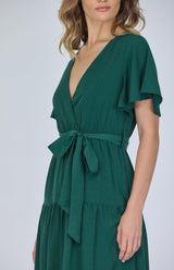 Elena Maxi Dress - Green - First Design
