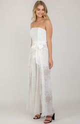 Forever Love Jumpsuit - White - First Design