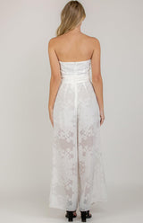 Forever Love Jumpsuit - White - First Design