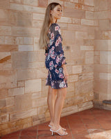 Gail Dress - Navy Floral - First Design