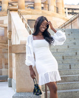 Gail Dress - White - First Design