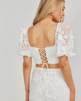 Gianna Dress - White - First Design