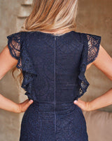 Gracie Mini Dress In Navy - First Design