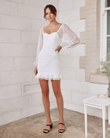 Harriette Dress - White - First Design