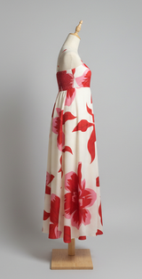 Hampton Floral Maxi Dress - Red
