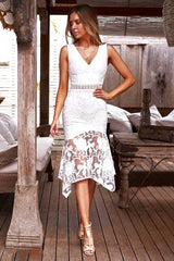 Ivory Dress In White - First Design