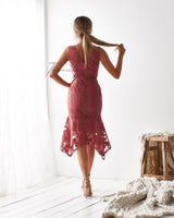 Ivory Dress -Mauve - First Design