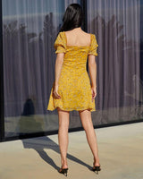 Kris Dress - Yellow Floral - First Design