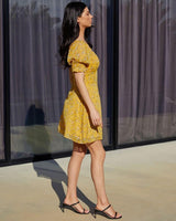 Kris Dress - Yellow Floral - First Design