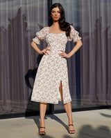 Kristen Dress -Blue Floral - First Design