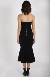 Layna Midi Dress Black - First Design