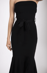 Layna Midi Dress Black - First Design