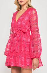 Lisana Mini Dress - Hot Pink - First Design