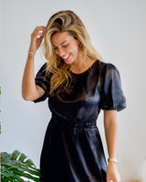Mia Midi Dress- Black - First Design