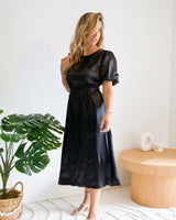 Mia Midi Dress- Black - First Design