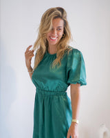 Mia Midi Dress- Emerald - First Design