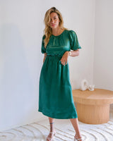 Mia Midi Dress- Emerald - First Design