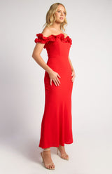 Ophelia Maxi Dress - Red