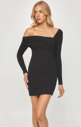 Nadia Mini Dress - Black - First Design